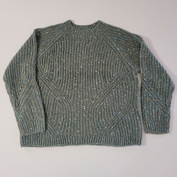 Talbots Women's Shaker Stitch Tweed Pullover Sweater - Picture 2 of 14